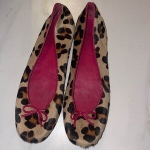 Boden shoes 39 animal print ballet flat